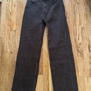 Abercrombie & Fitch 90s High Rise Relaxed Jean in Brown